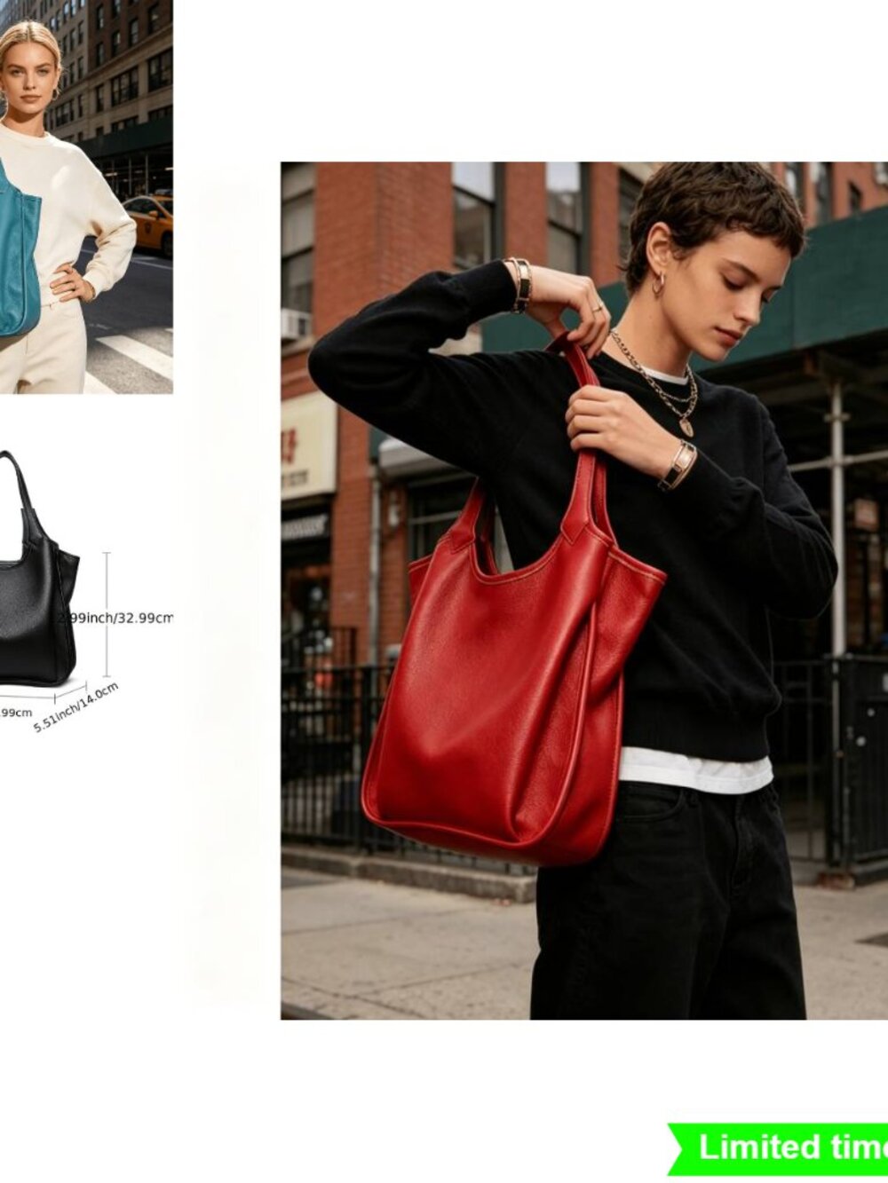 Fashionable Cowhide Synthetic Leather Handbag High Quality Tote Travel Bag